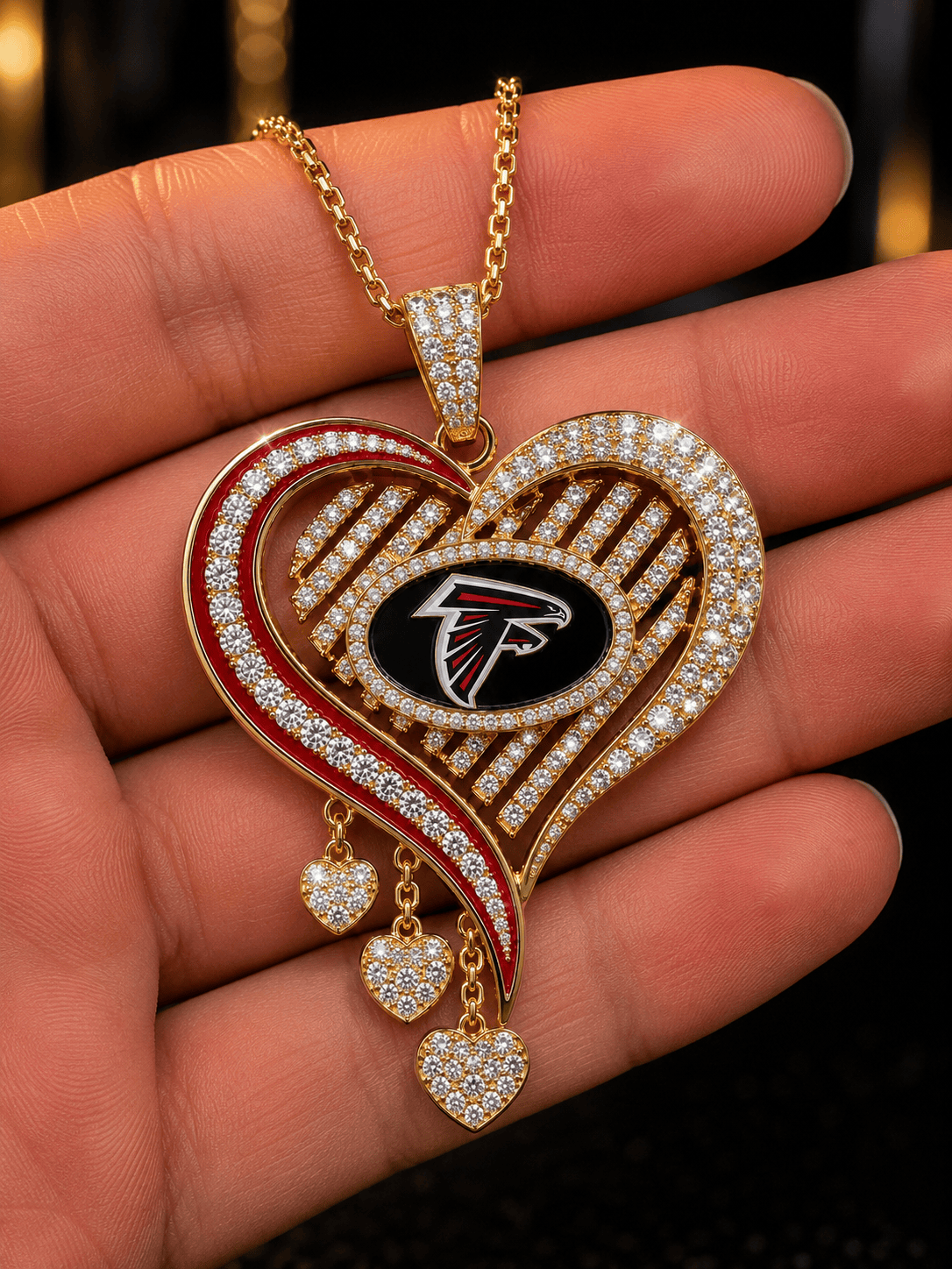 ATF Solid Gold Chain with Diamond Pendant TMH
