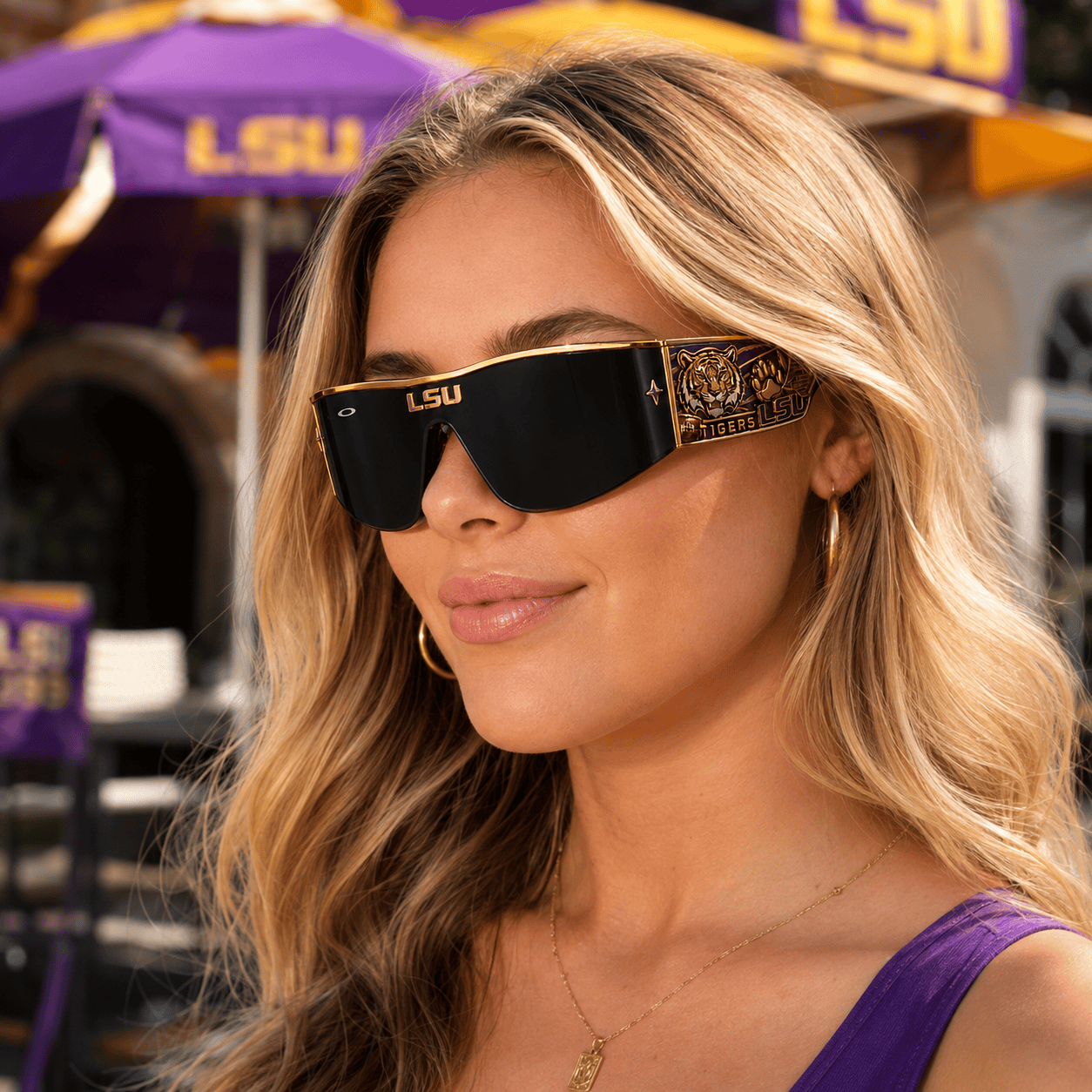 PREMIUM LSU UNISEX SUNGLASSES TTNL