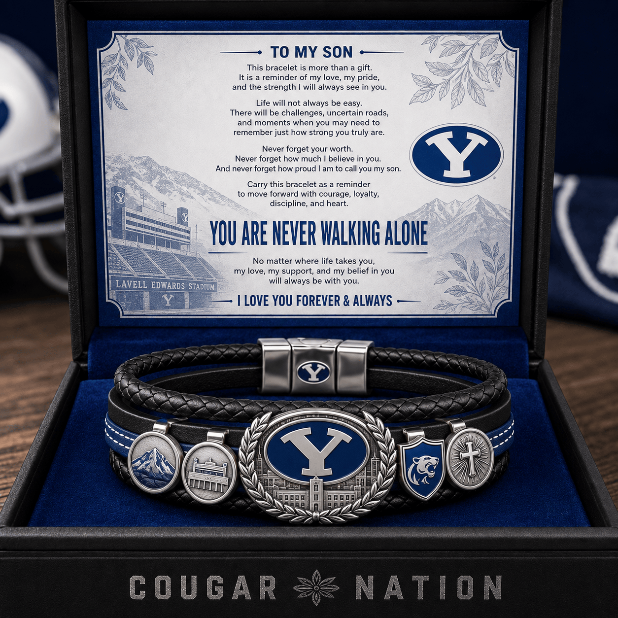 BYU Braided Bracelet Set NVH