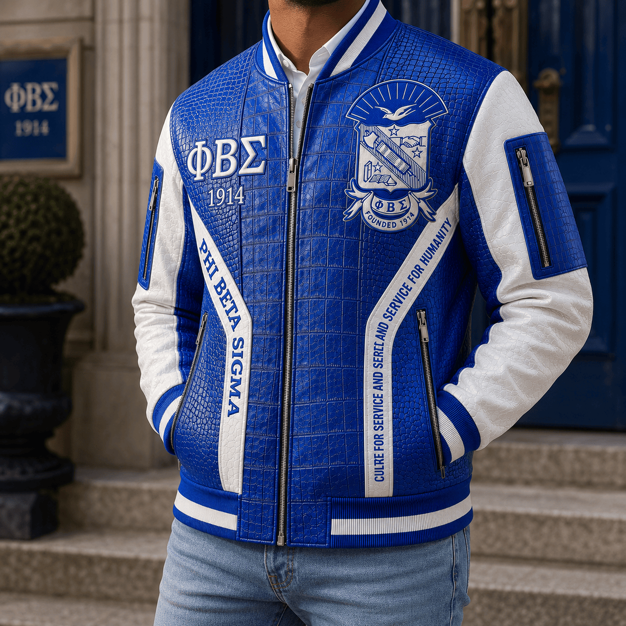 Premium PBTS Leather Zipper Jacket TNSM