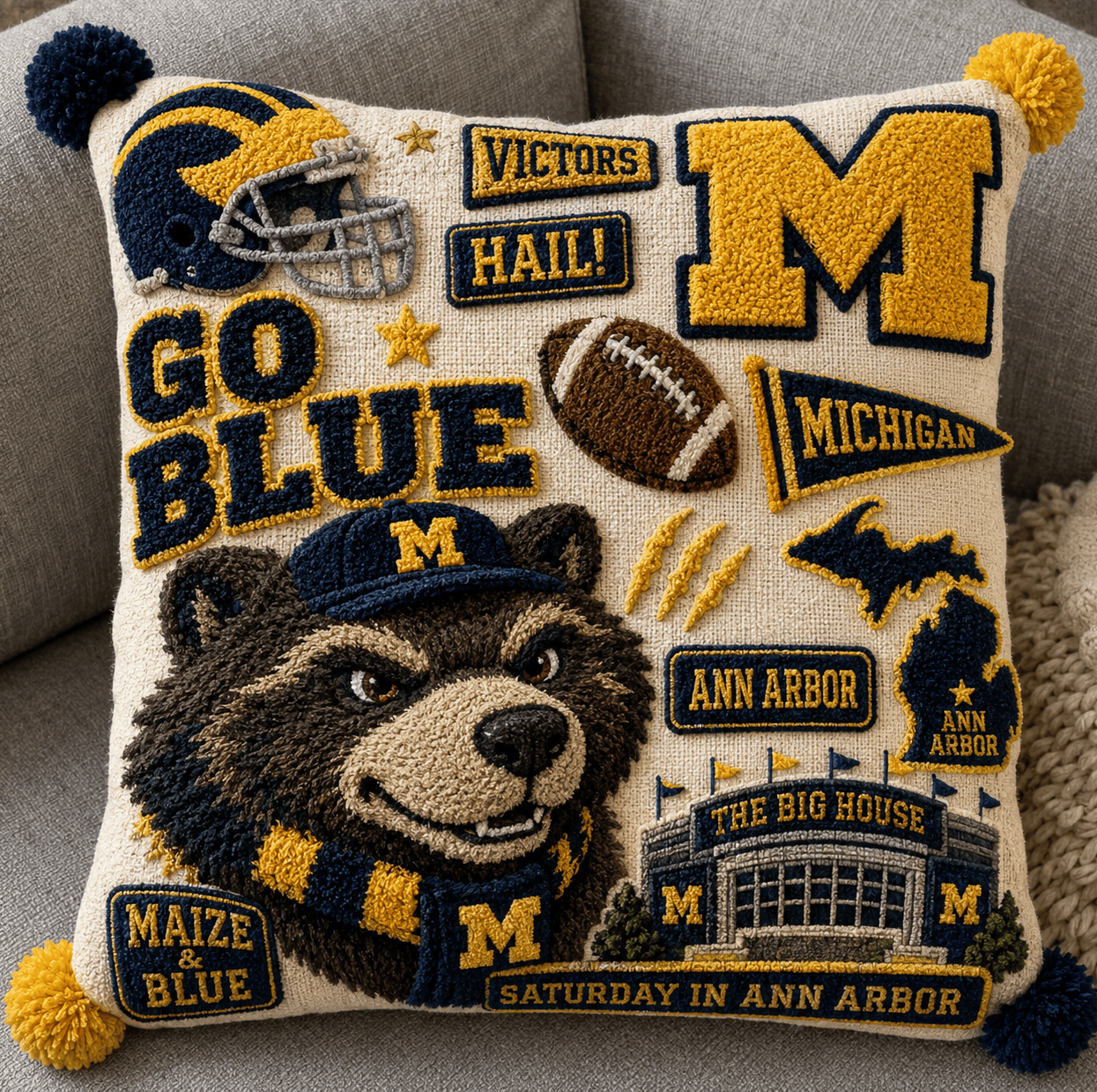 MWR Tufted Sofa Cover & Pillow Set HTTT