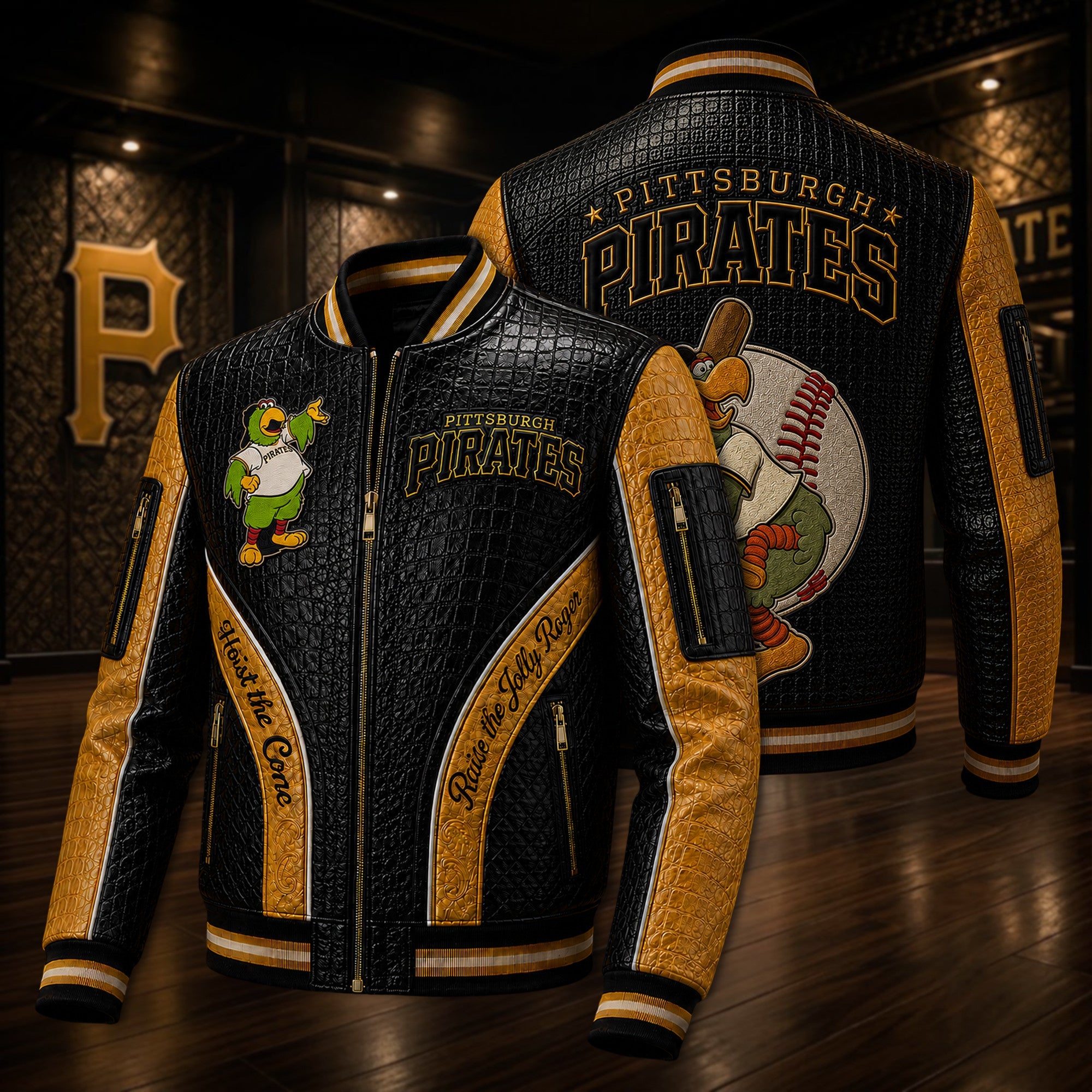 Premium PITTS Leather Zipper Jacket PVNA